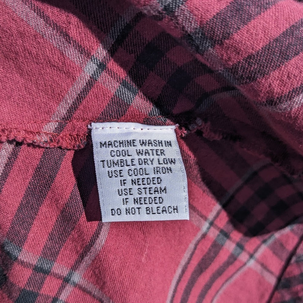 Vermont Country Store Dress M Plaid Tiered Cotton Midi Cottagecore Modest V Neck - Picture 13 of 16